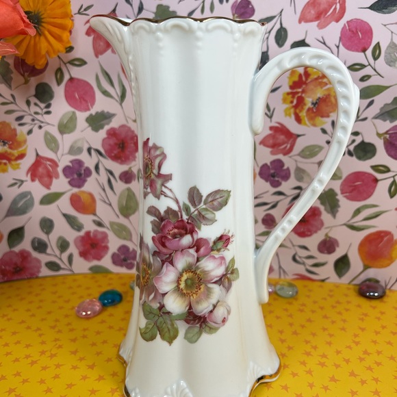 Gerold Porzellan (Porcelain) 8 inch pitcher. Made in Bavaria West Germany - Picture 3 of 9
